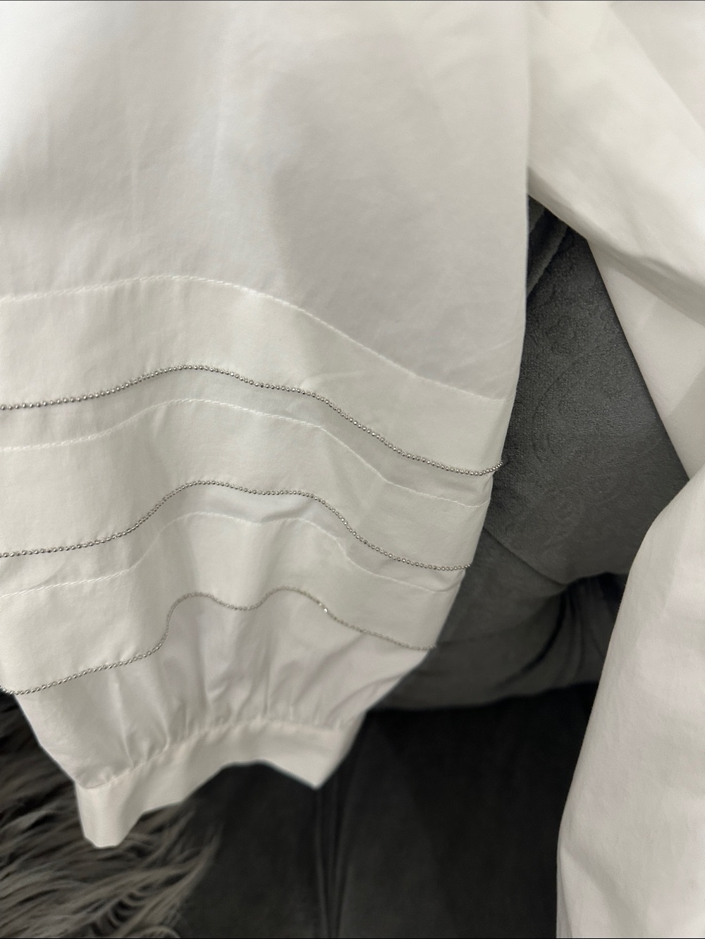 Peserico Cream Button-Front Shift Dress - Picture 5 of 7